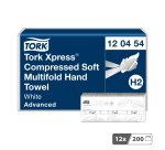Essuie-mains pliés Tork H2 compressés Tork Xpress Advanced - Sachet de 2400