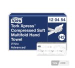 Essuie-mains pliés Tork H2 compressés Tork Xpress Advanced - Sachet de 2400