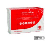 Essuie-mains Bruneau extra blanc pliage enchevêtré - Colis de 3750
