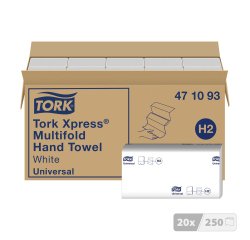 Essuie-mains enchevêtré Tork H2 - Carton de 5000