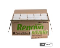 Papier essuie-mains 75 % recyclé Renova Green Zig Zag - Carton de 3600
