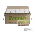 Paper hand towels 75% recycled Renova Green Zig Zag - Box of 3600