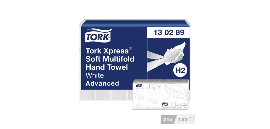 Essuie-mains ipliage enchevêtré Tork Advanced H2 - Colis de 3780