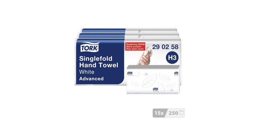 Essuie-mains pliage enchevêtré Tork H3 Advanced - Colis de 1250