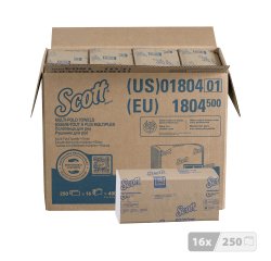 Papier essuie-mains pliage enchevêtré Scott Professional 1804 – Carton de 4000