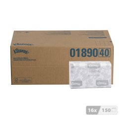 Papier essuie-mains pliage enchevêtré Kleenex Airflex 1890 - Carton de 2400