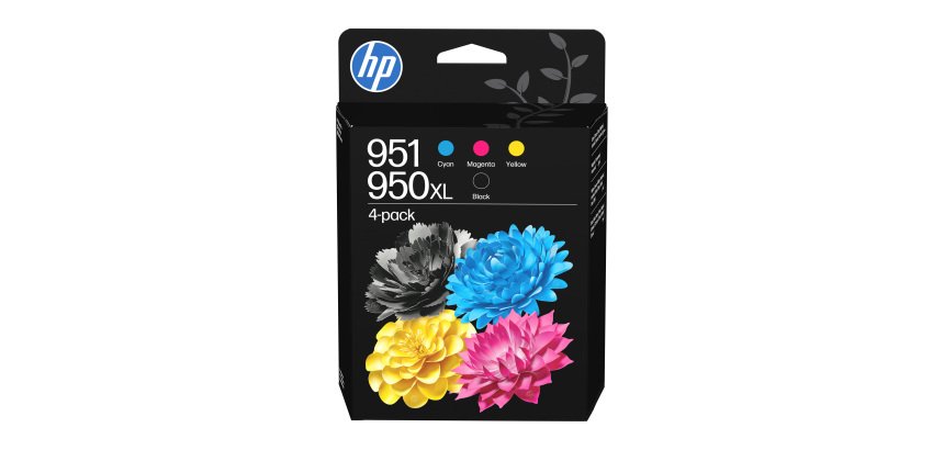 HP 950XL/951, Pack de cartouches authentiques, 1 noire haute capacité 950 XL et 3 couleurs 951