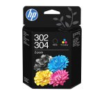 HP 302/304 Cartouche d’encre noire et 3 couleurs pour imprimante jet d'encre