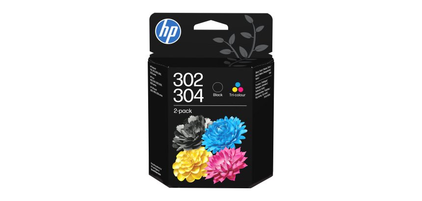 HP 302/304 Cartouche d’encre noire et 3 couleurs pour imprimante jet d'encre