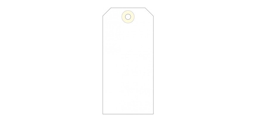 Etiquetas con arandela Apli 120 x 57 mm - Caja de 1000 unidades