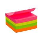 Notes repositionnables néon 75x75 mm - Maxiburo - bloc de 400 feuilles