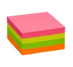 Notes repositionnables néon 75x75 mm - Maxiburo - bloc de 400 feuilles