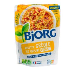 Recette créole Riz cuisiné Veggie Bio Bjorg - Sachet de 250 g