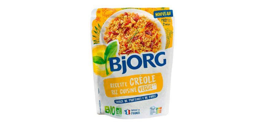Recette créole Riz cuisiné Veggie Bio Bjorg - Sachet de 250 g
