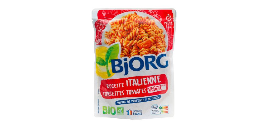 Recette italienne Torsettes aux tomates Veggie Bio Bjorg - Sachet de 220 g
