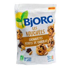 Les Bouchées aux cacahuètes et pépites de chocolat Bio Bjorg - Sachet de 120 g