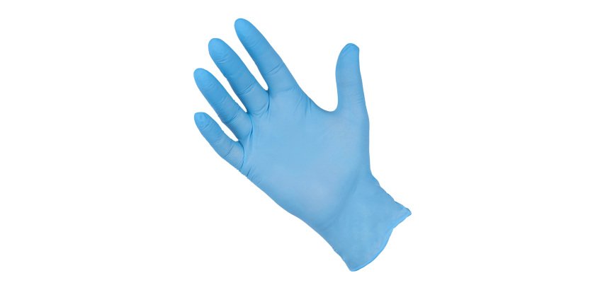 GUANTES SUPREME DE NITRILO AZUL SIN POLVO 3,5g. CAJA 100