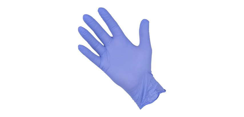 GUANTES SUPREME DE NITRILO VIOLETA SIN POLVO 3,5g. CAJA 100