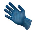 GUANTES SUPREME DE VINILO AZUL SIN POLVO 4,5g. CAJA 100