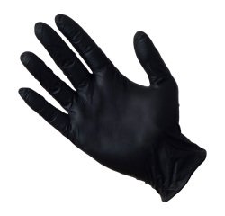 Guantes Supreme nitrilo negro sin polvo 3,5g. caja 100