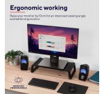 Trust Monta Glass Monitor Stand Nero - 25271