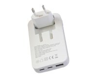 Cargador de viaje plegable Lifetime Warranty 2 USB-C + 1 USB-A GaN 65 W TnB