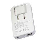 Cargador de viaje plegable Lifetime Warranty 2 USB-C + 1 USB-A GaN 65 W TnB