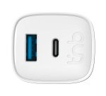 Cargador Lifetime Warranty 1 USB-C + 1 USB-A GaN 45 W TnB