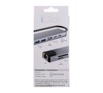 Hub 8 en 1 USB C 3.0 iClick TnB (usb-A/C, HDMI, RJ45, SD y MicroSD)
