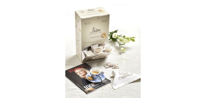 Biscotti Canestrelli Loison confezionati singolarmente - in scatola dispenser da 1,25Kg
