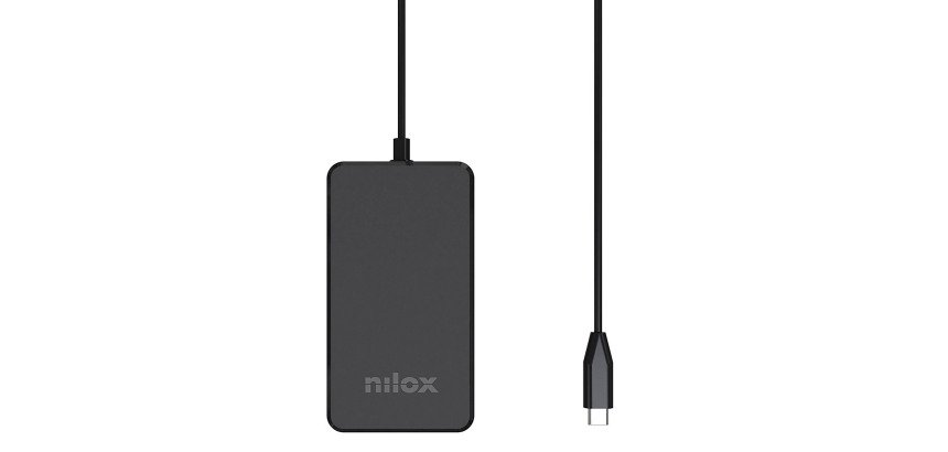 Nilox Caricabatterie USB-C GaN 100W Power Delivery per Notebook, Tablet e Smartphone – NXPDCGAN100W