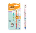 Bic Vibbies erasable retractable roller pen 1 mm tip - medium writing - Pack of 3