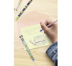 Stylo roller Bic Vibbies effaçable rétractable pointe 1 mm - écriture moyenne - Blister de 3