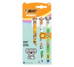 Bic Vibbies Retractable Erasable Roller Pen 1 mm Tip - Medium Writing - Pack of 3