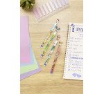 Stylo roller Bic Vibbies effaçable rétractable pointe 1 mm - écriture moyenne - Blister de 3