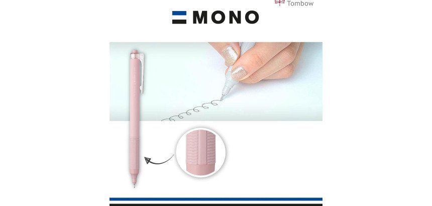 Mono Graph Lite Kugelschreiber Smokey Tombow, einziehbar, Spitze 0,5 mm - feines Schreiben