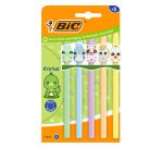 Stylo bille Bic Cristal Vibbies - Pochette de 15 couleurs assorties pastel