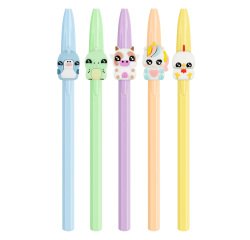 Stylo bille Bic Cristal Vibbies - Pochette de 15 couleurs assorties pastel
