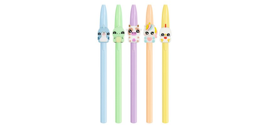 Stylo bille Bic Cristal Vibbies - Pochette de 15 couleurs assorties pastel