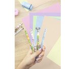 Stylo roller Bic Vibbies effaçable rétractable pointe 1 mm - écriture moyenne - Blister de 3