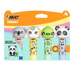 Colle bâton BIC Vibbies permanente 8 g - Lot de 4