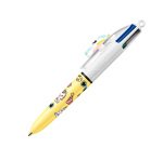 Mini Bic 4-Color Ballpoint Pen Vibbies Retractable 1mm Tip - Medium Writing - Pack of 3