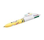 Mini Bic 4-Color Ballpoint Pen Vibbies Retractable 1mm Tip - Medium Writing - Pack of 3