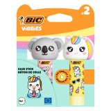 Colle bâton BIC Vibbies permanente 8 g assorti aléatoire - Lot de 2