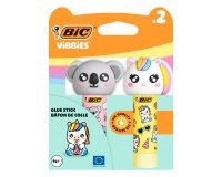 Colle bâton BIC Vibbies permanente 8 g assorti aléatoire - Lot de 2