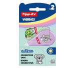Correcteur à sec Tipp-Ex Mini Pocket Mouse Vibbies - Largeur 5 mm - Longueur 6 m - Blister de 2