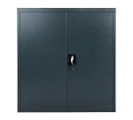 Armoire métal Primo portes battantes demontable L 90 x H 102 x P 42 - corps anthracite / portes anthracite