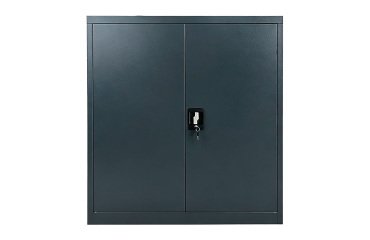 Armoire métal Primo portes battantes demontable L 90 x H 102 x P 42 - corps anthracite / portes anthracite