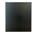 Armoire métal Primo portes battantes demontable L 90 x H 102 x P 42 - corps anthracite / portes anthracite