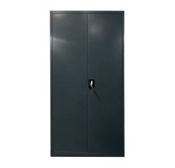 Armoire métal Primo portes battantes demontable L 90 x H 185 x P 42 - corps anthracite / portes anthracite